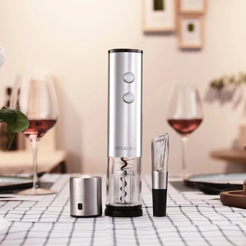 Xiaomi Automatic Wine Bottle Opener Electric Corkscrew Fast Decanter Round Stainless Steel Mini Plug Red Stopper optional | Электроника