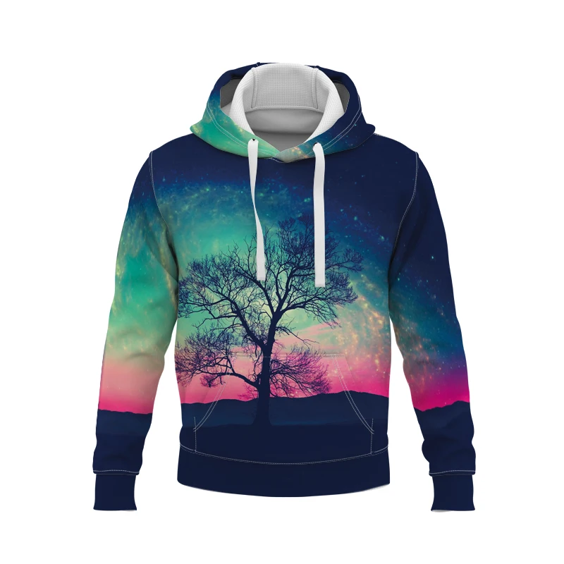 

Misty forest Hoodies Women Men Hooded Sweatshirts 3d Printing Hoodie Masculina Clothing Homme Fashion 2021 Trendy Tops Hip Hop