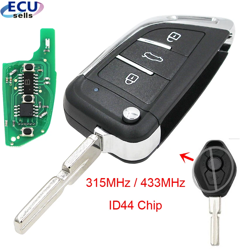 Откидной модифицированный дистанционный ключ для BMW 1/3/5/7 серии X3 X5 Z3 Z4