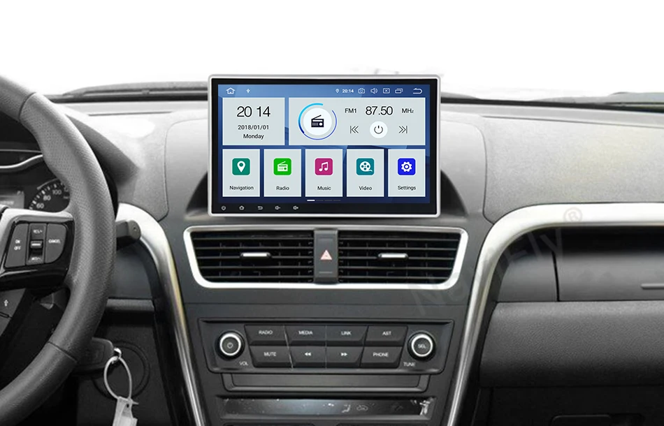 NaviFly 10,1 дюймов ips экран DSP универсальный 1 din автомагнитола Android 9 универсальный автомобильный gps навигация стерео плеер