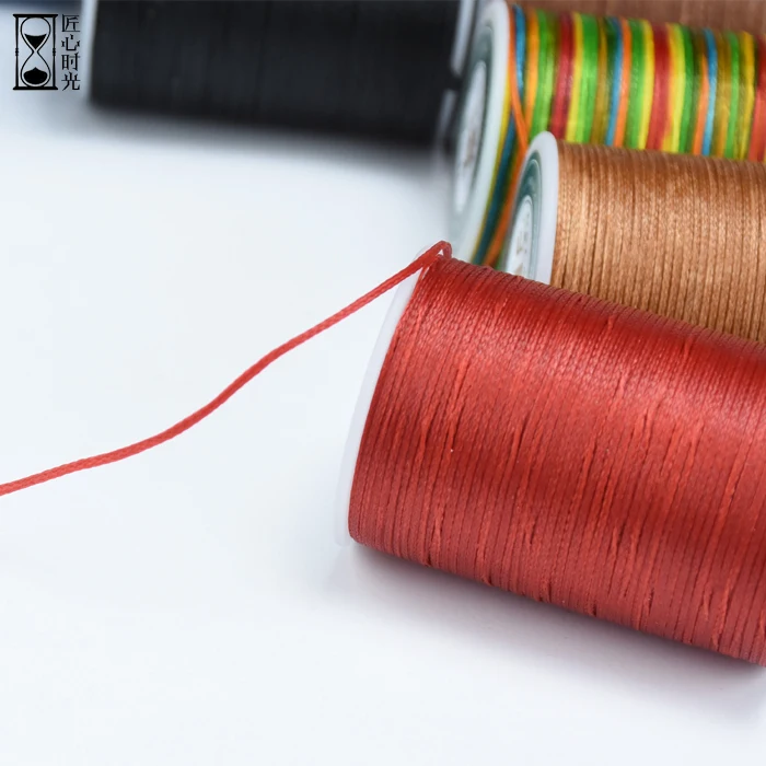 Нить круглая Вощеная 70 м 10 мм шнур из полиэстера с восковым покрытием для