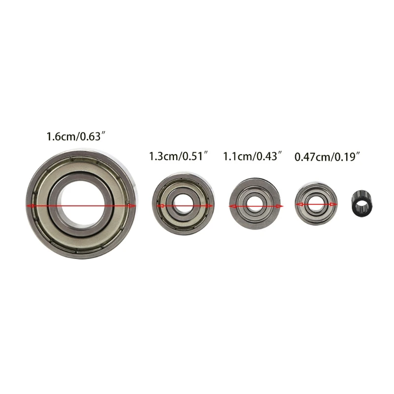 

67JA for 3D Printer CR 30 Ball Precision High Speed Precision Ball Bearing Accessories Kit Silent Kit 16/13/11/4.7mm