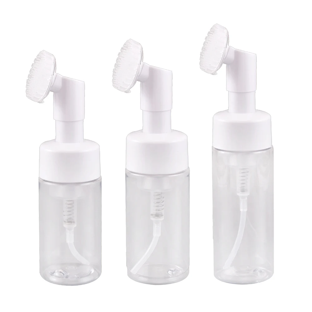 

Многоразовое мыло для очистки лица, пенообразователь, бутылка с силиконовой щеткой, портативное пустое средство для мытья лица, мусс, жидки...