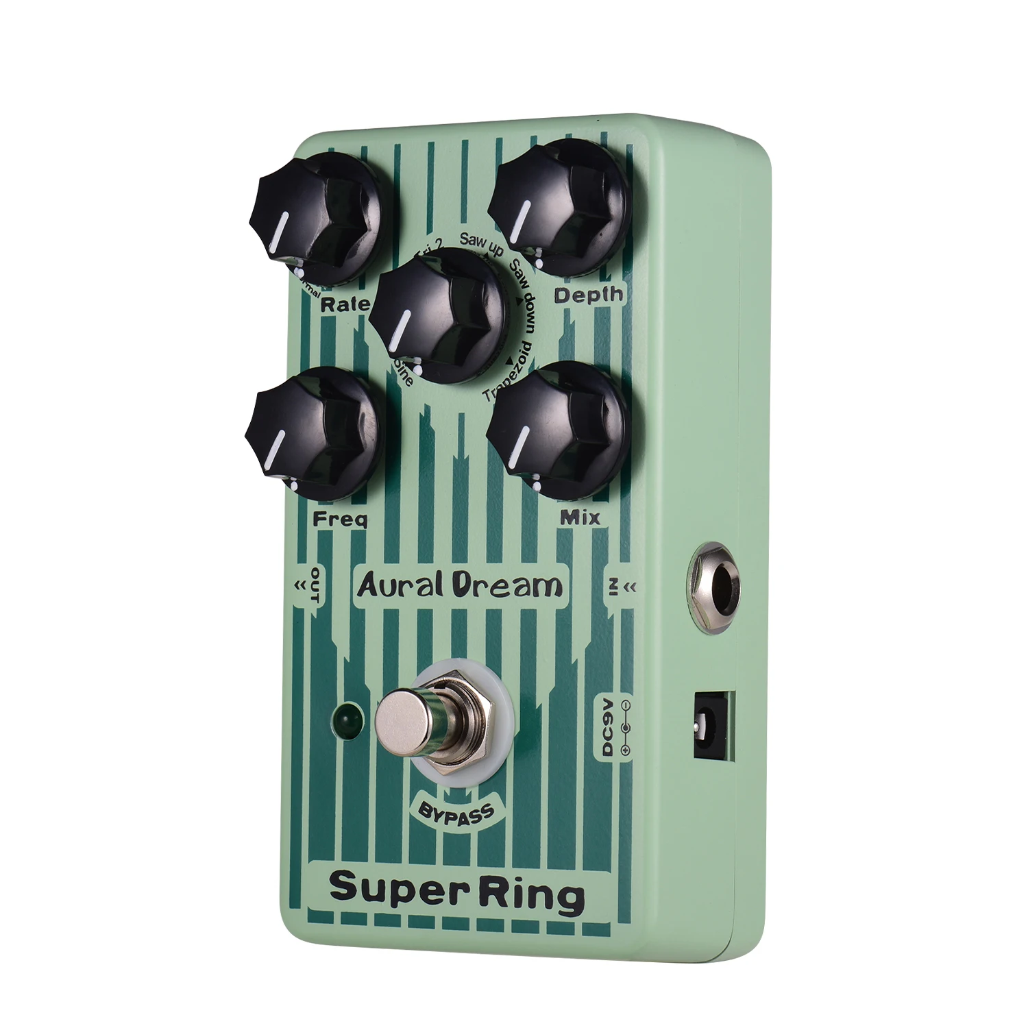 Корпус из алюминиевого сплава супер кольцо педаль для гитарного эффекта 2 режима