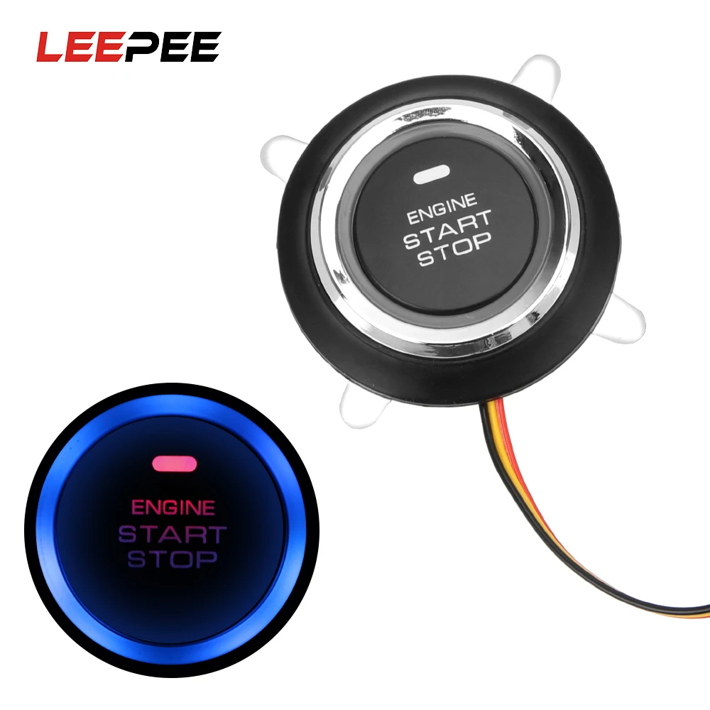 Кнопка Зажигания LEEPEE 12 В для запуска и остановки двигателя автомобиля |