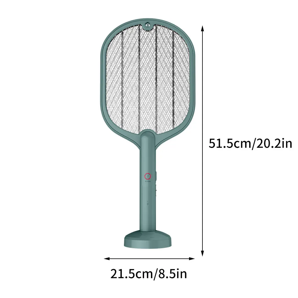 

Summer Mosquito Swatter Zapper Fly Catcher Photocatalyst Mosquito Killer With LED Light For Zap Flying Insects Thunder Green