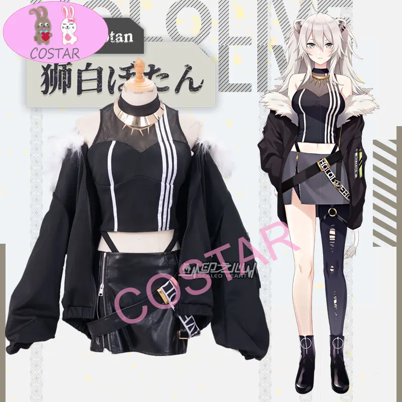 

Anime! Vtuber Hololive Shishiro Botan Initial Suit Lovely Uniform Cosplay Costume Halloween Party Outfit Dailydress Women NEW