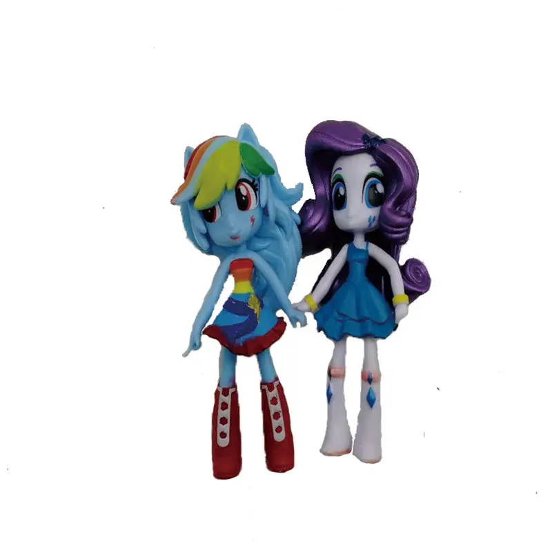 6 шт. мой маленький пони единорог мультфильм милые фигурки игрушки куклы дружба