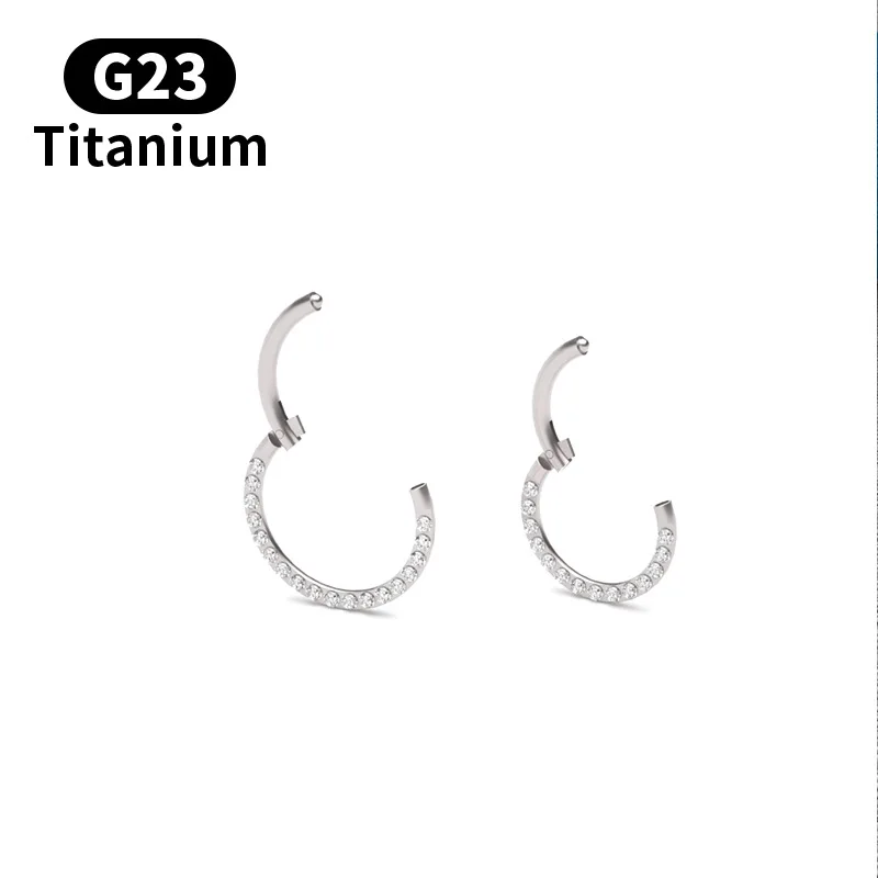 Кольцо для пирсинга носа из титана G23 16 г 1 шт. | Украшения и аксессуары