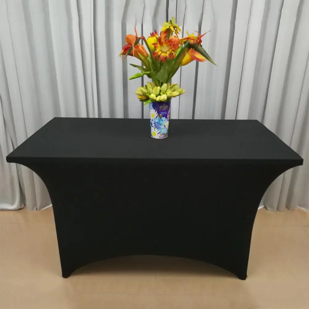 

Эластичная прямоугольная скатерть из спандекса 183x74x76 см, облегающая настольная накидка цвета охотничьего зеленого цвета для стандартного ...