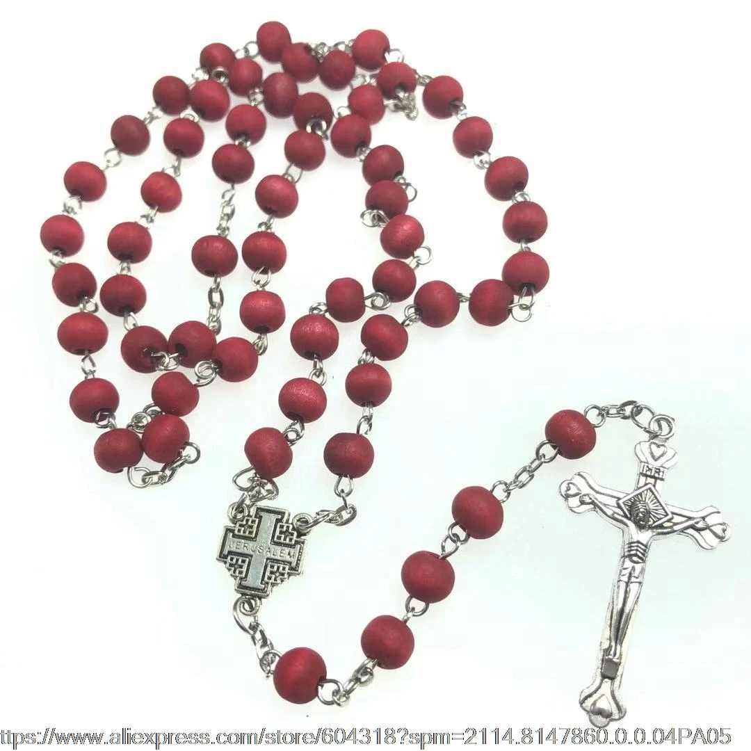 Розария с ароматом Женский Розарий ожерелье Розария|rosary necklace|necklace necklacejerusalem cross |