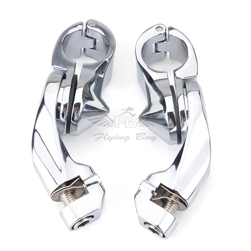 

Motorcycle foot rest Bracket 1-1/4" Short Angle Highway Pegs Mount Kit Fits For Harley Touring Electra Road Glide