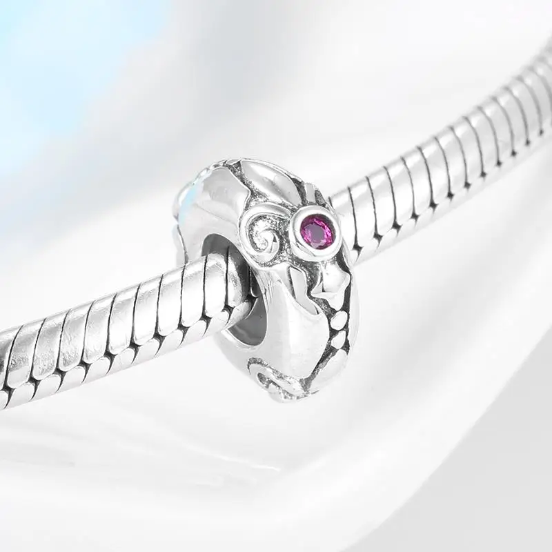 Высокое качество 925 стерлингового серебра CZ надписью I LOVE YOU Spacer фиксаторы уход за