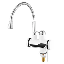 Instant Electric Hot Water Heater Faucet Kitchen Instant Heating Faucet Water Heater with LED EU Plu