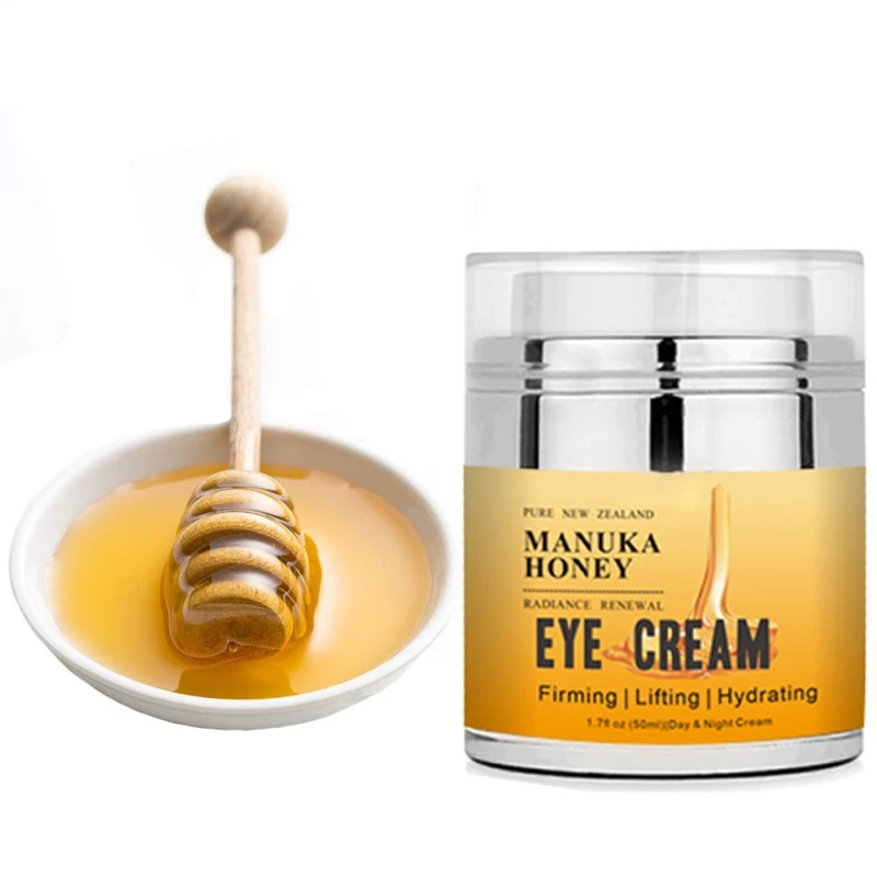 

50ml Anti-Aging Honey Eye Cream Eye Bag Treatment for Women Men for Dark Circles And Under-Eye Puffiness
