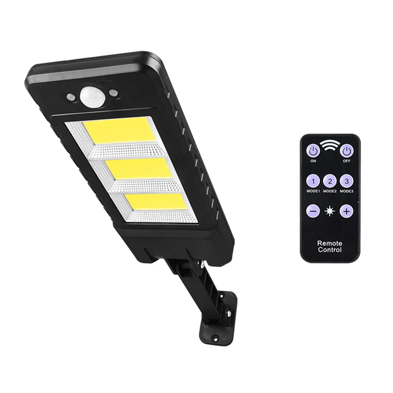 

ABS 120COB/60SMD Solar Light Remote Control PIR Motion Sensor Induction Distance 5m Outdoor Wall Light Waterproof Garden Tools