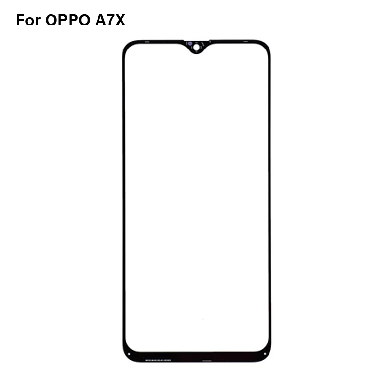 

High quality For OPPO A7X Front Outer Glass Lens Repair Touch Screen Outer Glass without Flex cable For OPPO A 7X PBBM00 Oppoa7X