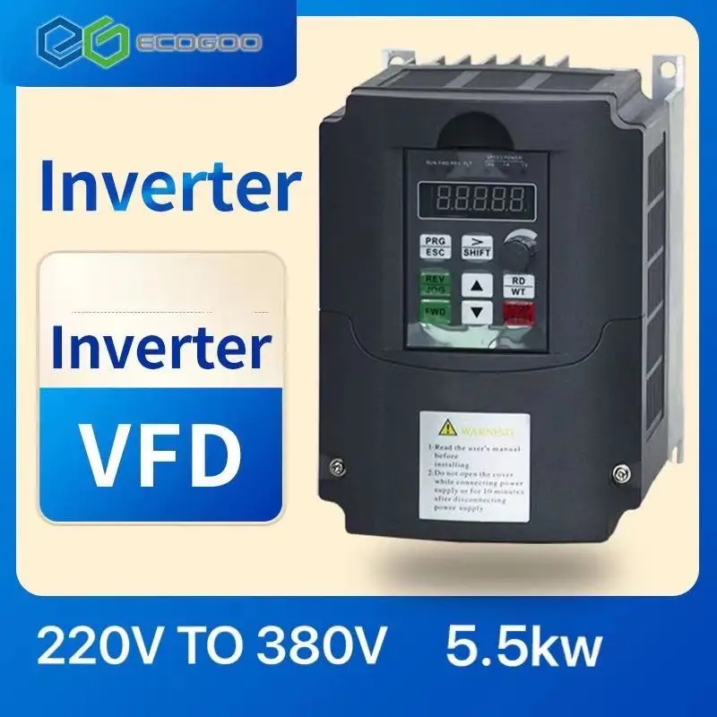 Частотно-регулируемым приводом 11kw 7.5kw 5.5kw 4kw V/F инвертор 220 В однофазные Вход
