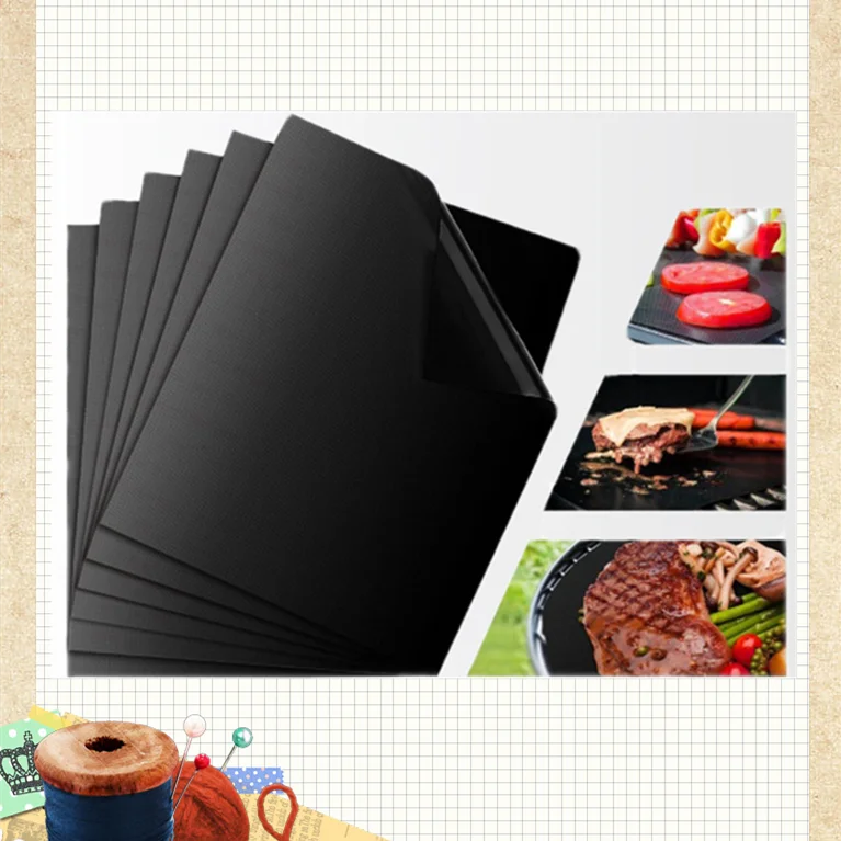 Коврик для гриля и барбекю многоразовый антипригарный коврик приготовления