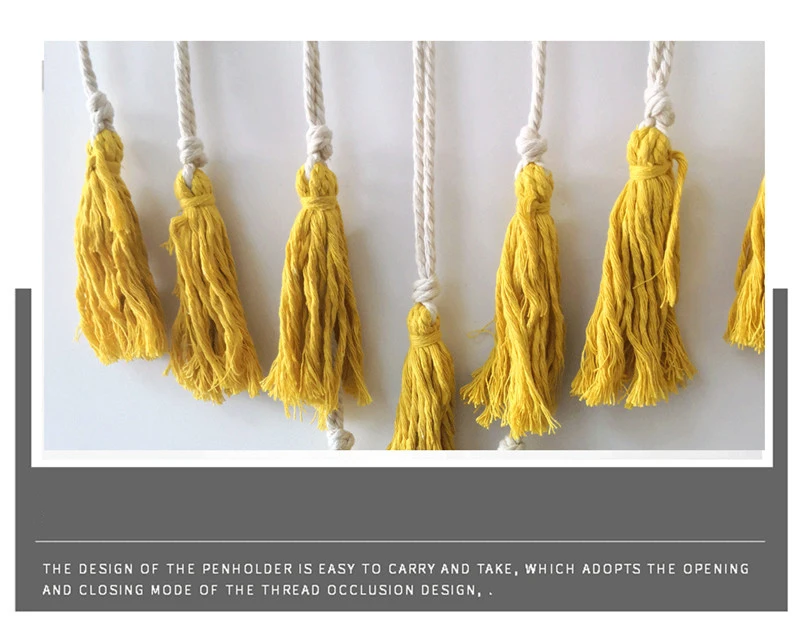 Boho Тканый гобелен ручной работы макраме настенный навесной домашний декор