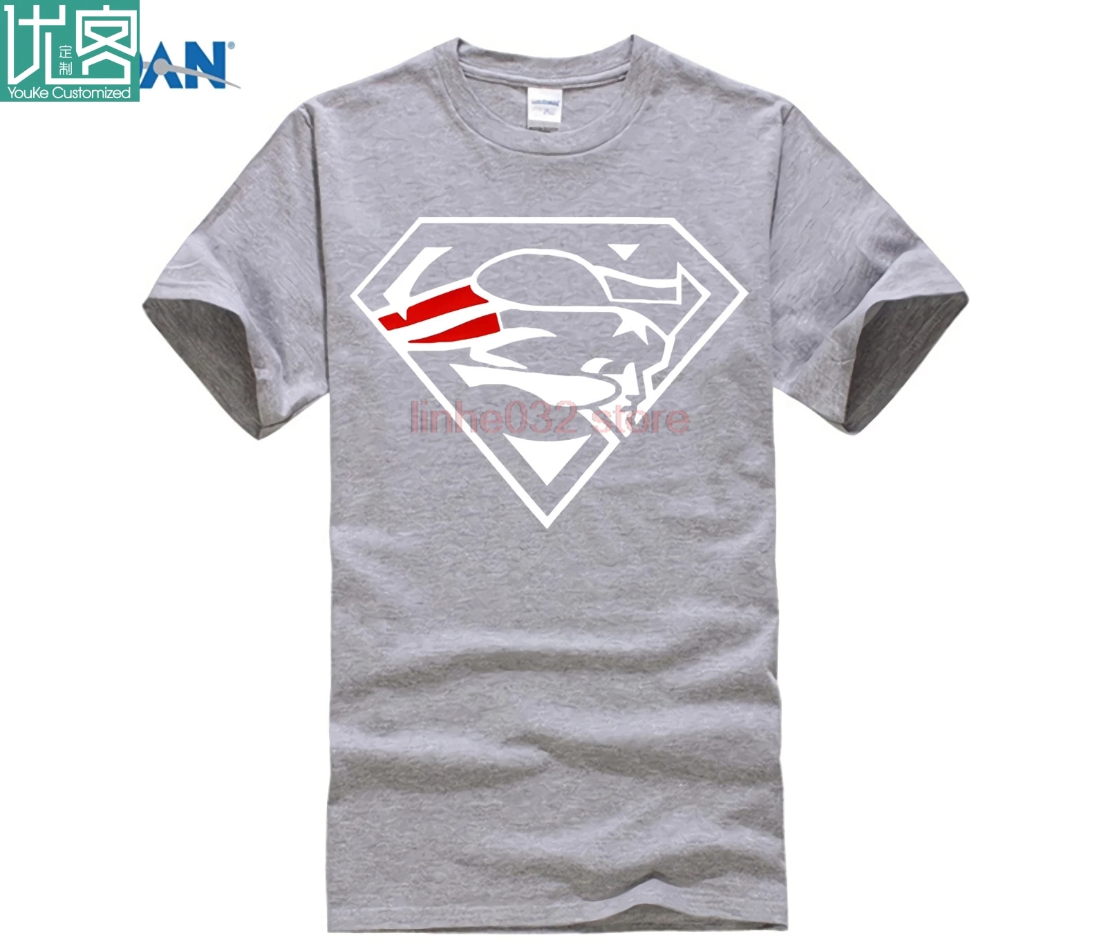 Супер Патриоты фанат-синяя футболка Супермен Новая Англия похлопывает фанатов