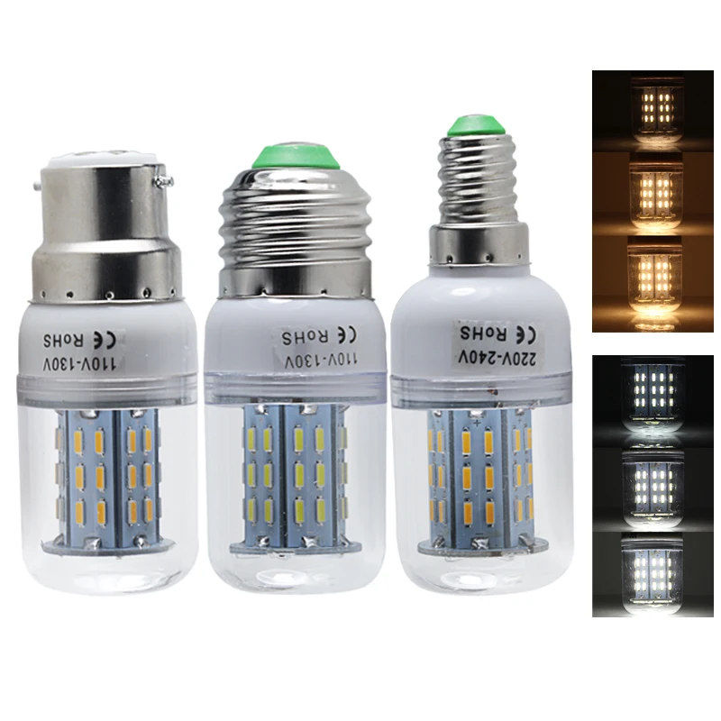 

Ampoule E27 E14 B22 Led Bulb Dimmer Lighting 110v 220v Corn Spotlight Candle Dimming 5W Smd 4014 45leds Replace Halogen Lamp