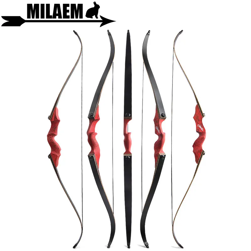 

60inch Archery American Hunting Recurve Bow 20-60lbs 15inch Bow Riser Wooden Handle Takedown Bow Shooting Accessories