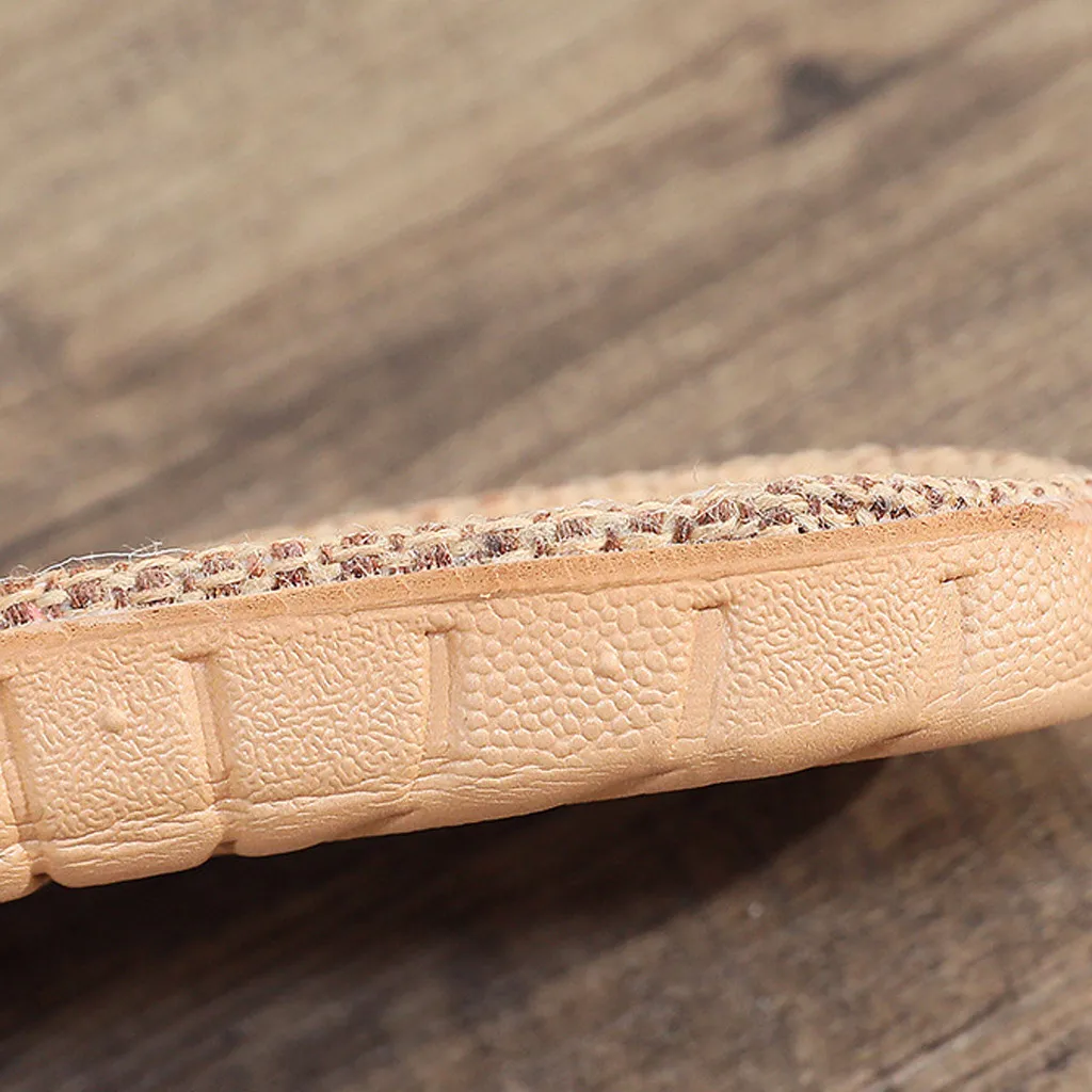 Женские тапочки в стиле ретро 30 # 2020 женские льняные с бантом шлепанцы сандалии