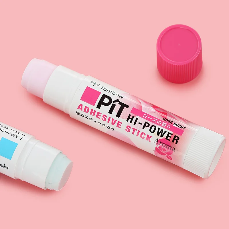 1 шт. Tombow Pit HI-POWER клейкая палочка аромат Твердые Клеевые пистолеты высокой вязкости нетоксичные японские канцелярские принадлежности роза/Маргаритка/Грейпфрут