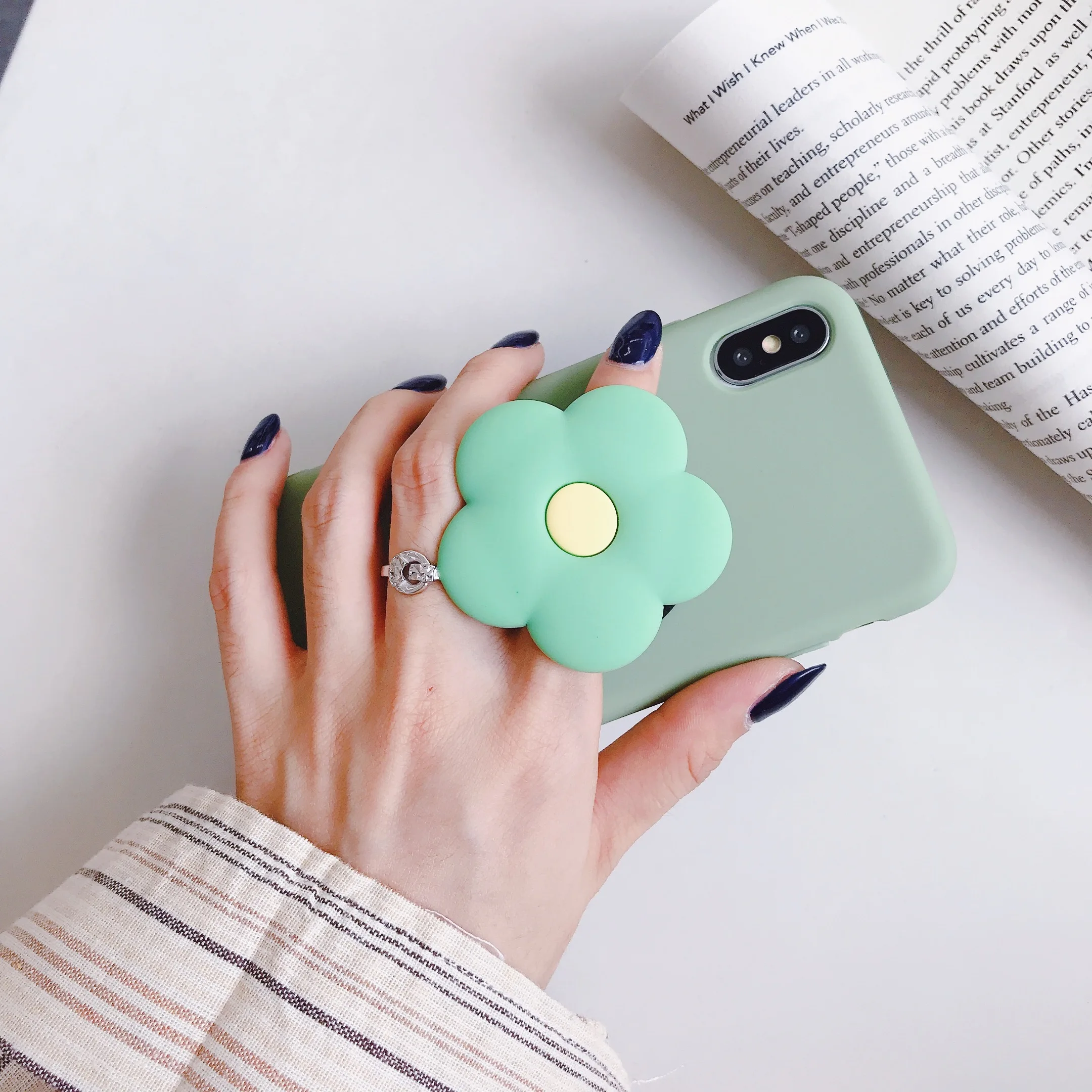 Мягкий мультяшный чехол для телефона с милыми цветами iphone X XR 13 12 11 Pro Max 6 7 8 Plus