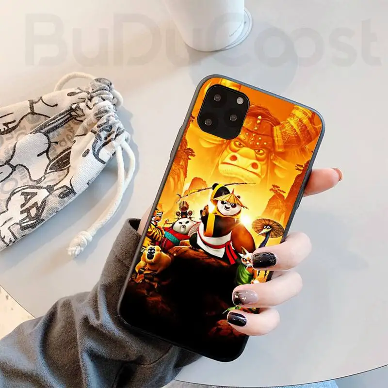 

Customarykungfu Panda Soft Phone Cover For iphone 11 Pro11 Pro Max X XS XR XS MAX 8plus 7 6splus 5s se 7plus case