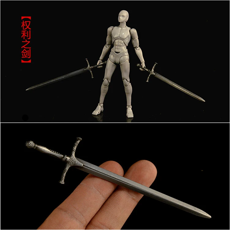 En STOCK, modelo de arma de soldado a escala 1/12, espada occidental para figura de acción de 6 pulgadas, modelo de cuerpo de juguete