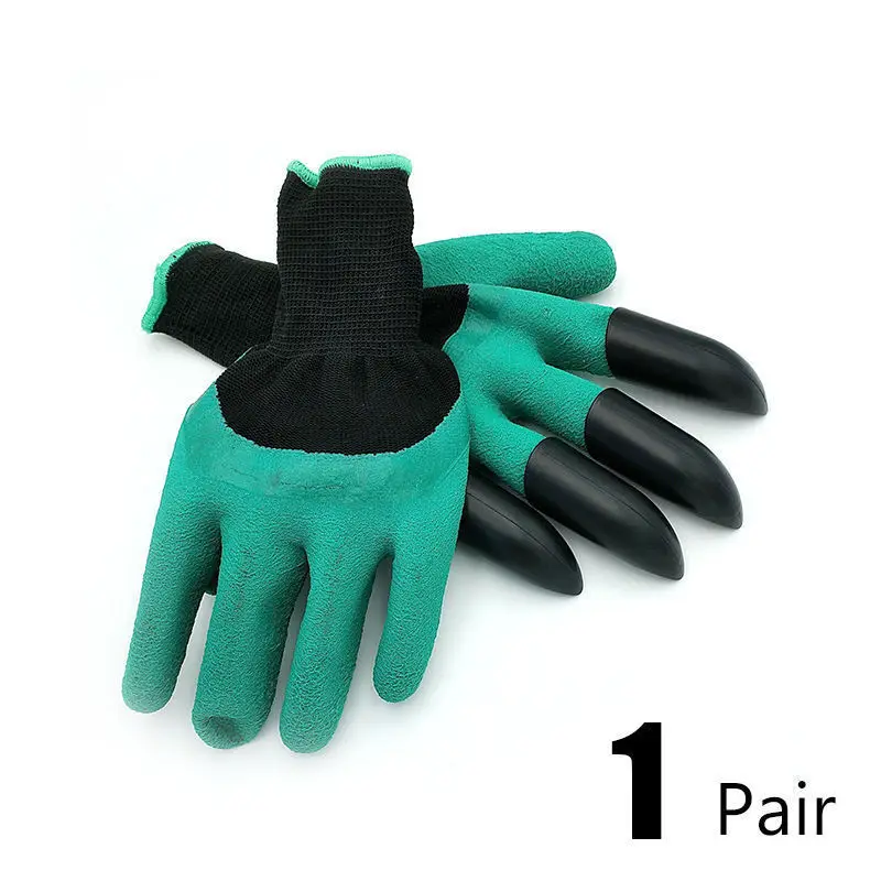 

1 pair new Gardening Gloves for garden Digging Planting with 4 ABS Plastic Claws Garden Working Accessories Hot Selling New
