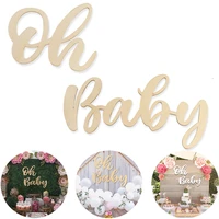 baby shower wooden wall stickers first 1 1st birthday party decorations babyshower boy girl party decor baby shower party favor