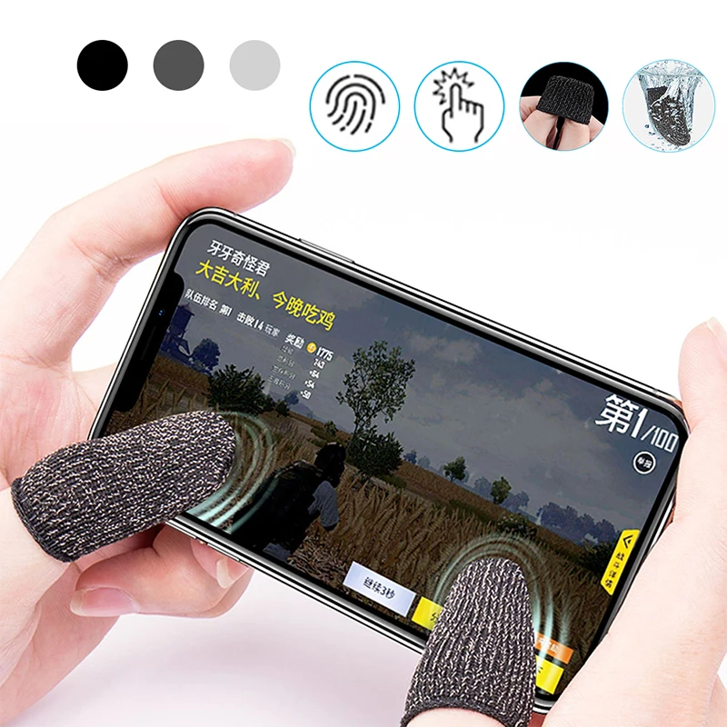 

1 Pair L1 R1 Breathable Mobile Game Controller Finger Sleeve Touch Trigger for Fortnite PUBG Mobile Rules of Survival Gatillos