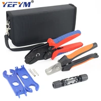photovoltaic tool set sn 2546b crimping pliers kits solar tool set with crimper stripper cutter for mc2 546 0mm2 connectors