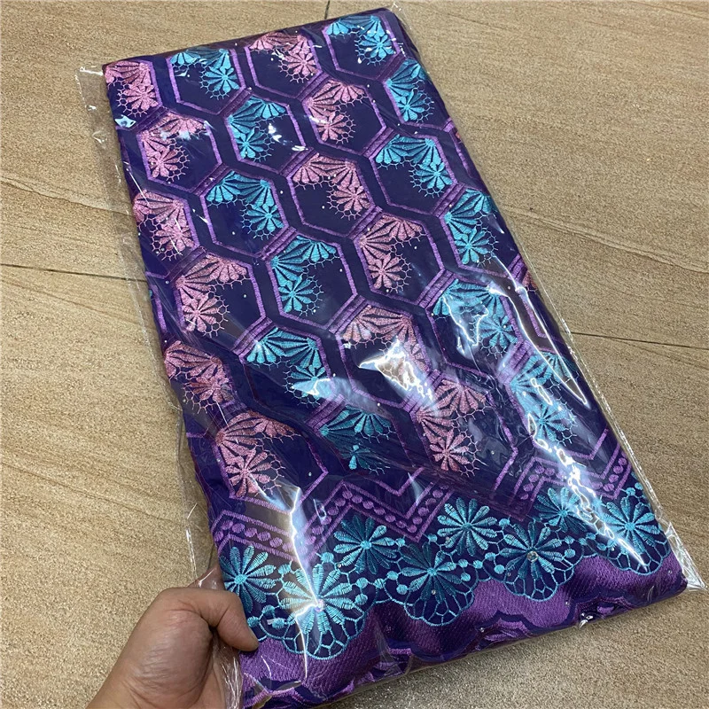 

African Dry Polish Lace 2021 Fabrics High Quality Swiss Voile Lace In Switzerland Men Swiss Cotton Lace Fabric 5 Yards 9L