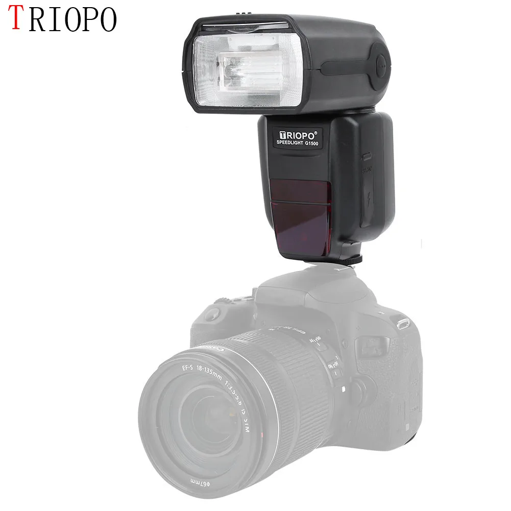 TRIOPO G1500 Камера флэш-Камера Speedlite 2 4 г TTL 1/8000 Беспроводной синхроконтакта разъем для