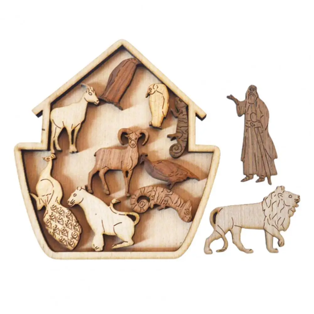 

1 Set Art Puzzle Creative Develop Problem-solving Ability Wood Children Educational Toys Jigsaw for Gifts