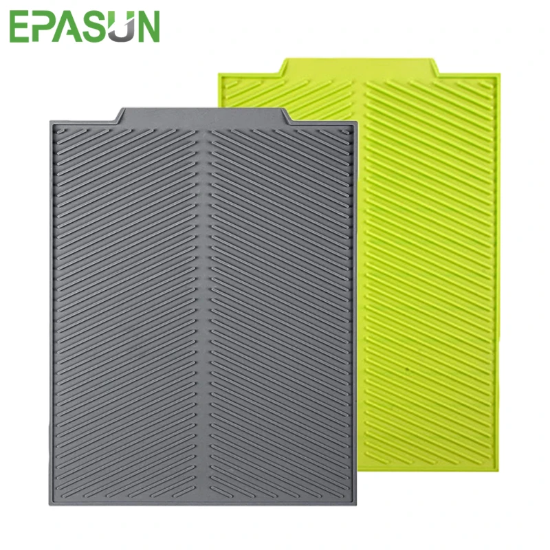 EPASUN маленький силиконовый коврик для сушки посуды 39x25 см кухонный быстрой