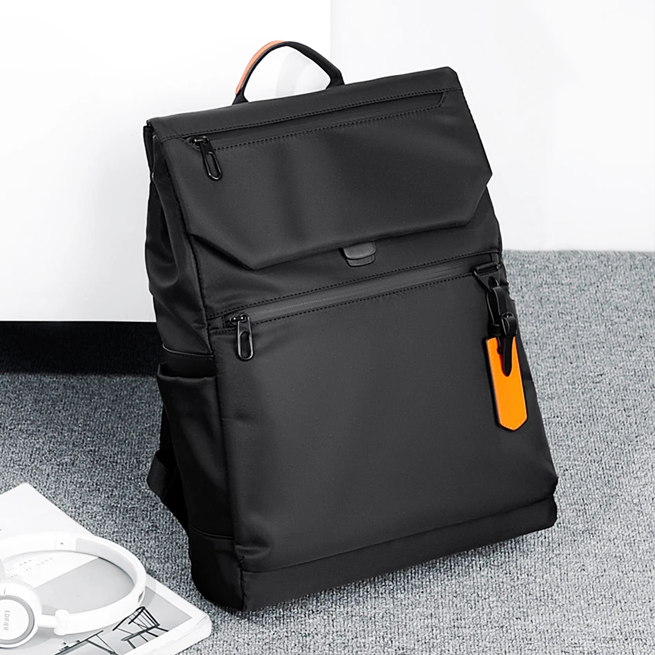 Водонепроницаемый мужской рюкзак для ноутбука, роскошный брендовый дизайнерский деловой городской рюкзак черного цвета с USB-зарядкой