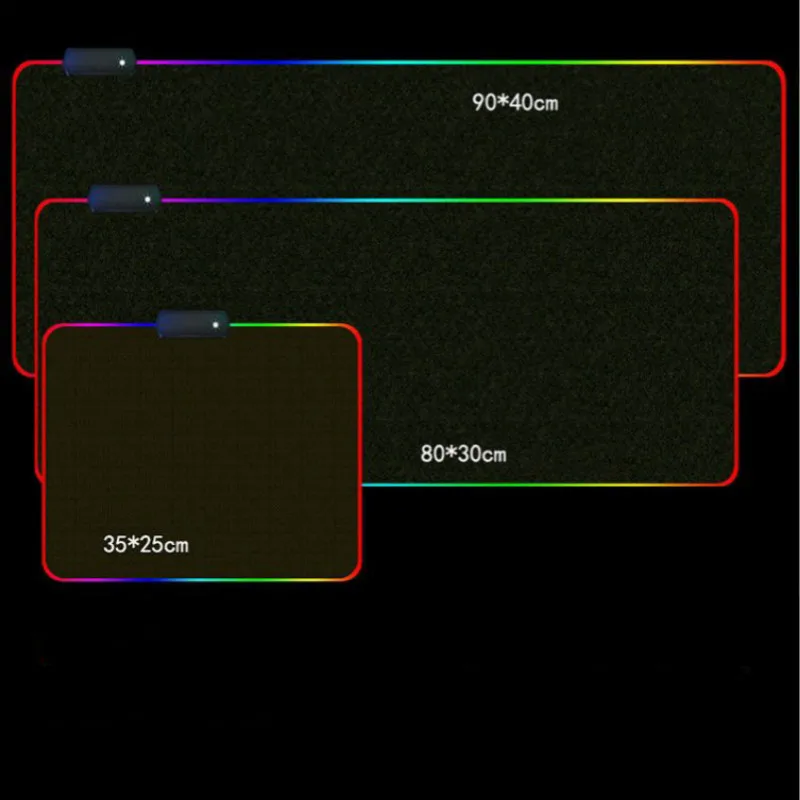 

Animation Mousepad RGB Soulmate Girl LED Color Backlight Black Seam Notebook Computer Office Keyboard Mousepad Desk Mat
