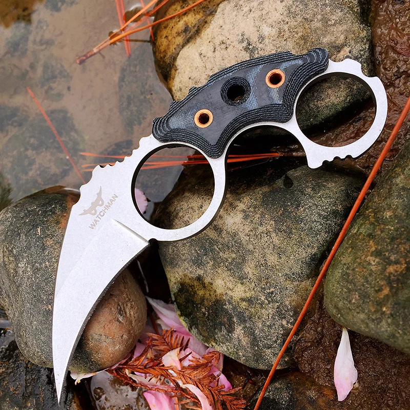 

Claw knives Karambit Hunting Knife Tactical Claw Neck Knife Camp Hike Outdoor Self Defense Hunting Survival Knife