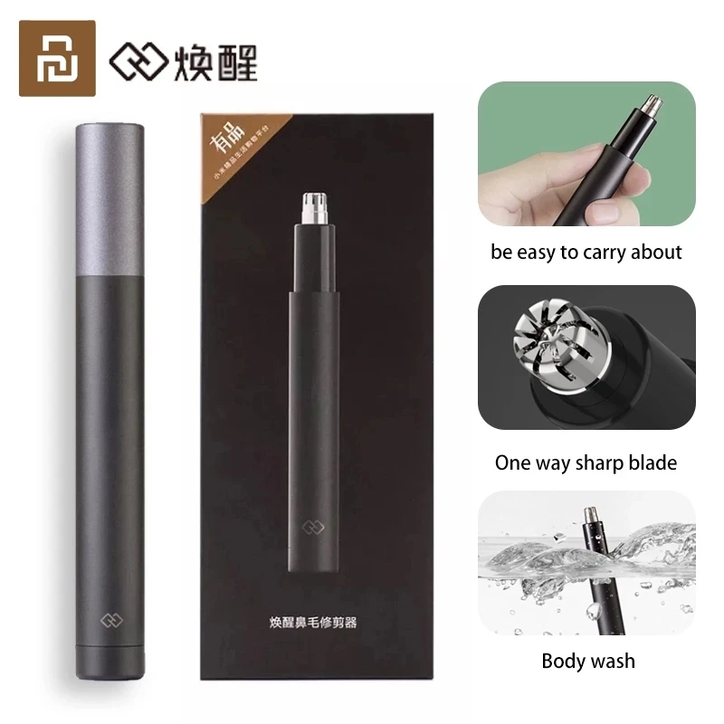 

Mijia Youpin Electric Mini Nose Hair Trimmer HN1 Portable Ear Nose Hair Shaver Clipper Waterproof Safe Cleaner Tool for Men