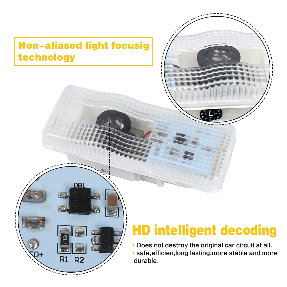 2X светодиодный Двери Автомобиля призрак Logo проектор светильник для Citroen Picasso C4L C5