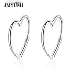 Женские серьги в форме сердца, из серебра 925 пробы