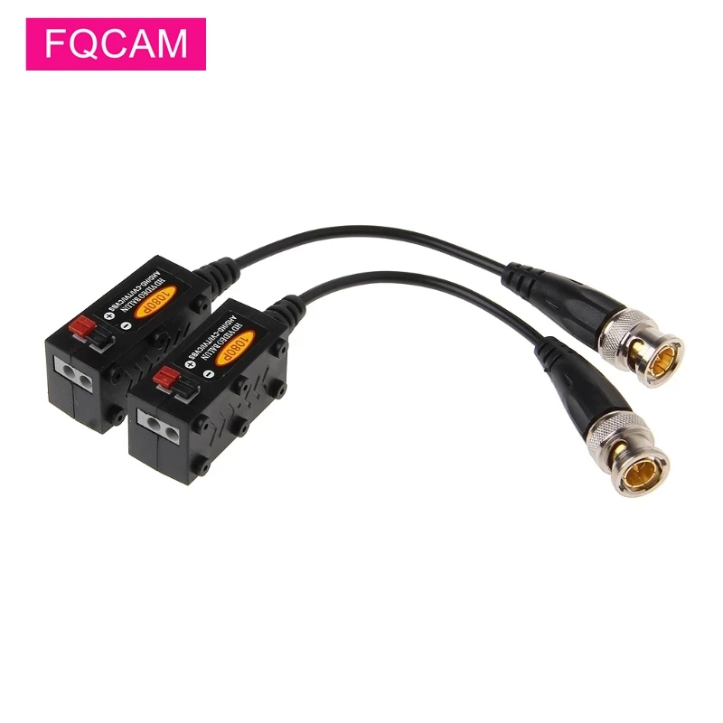 

Full HD 1080P Passive Twisted Video Balun Transceiver Male BNC to CAT5 RJ45 UTP for CCTV AHD DVR Security Camera System