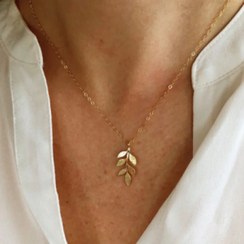 Женские винтажные богемные ожерелья с подвеской в виде листьев 2020 | Украшения и