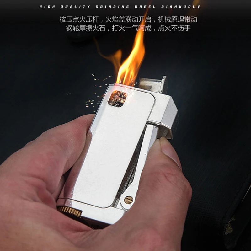 Керосиновая Зажигалка из чистой меди кремневая зажигалка Классическая