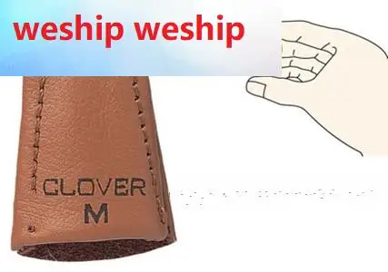 Высококачественный толстый наперсток из воловьей кожи с клевером для ручной